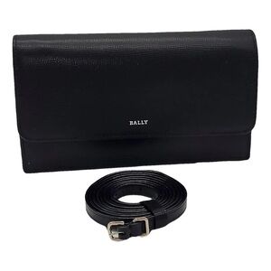 ☀️Bally Black Leather Crossbody Bag